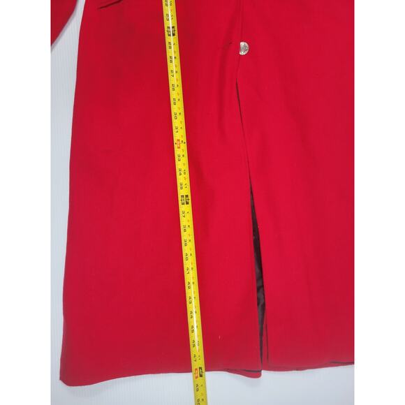 Vintage Pioneer Wear Womens‎ Large Red Duster Overcoat Western Wool Blend 22512 - Picture 9 of 13
